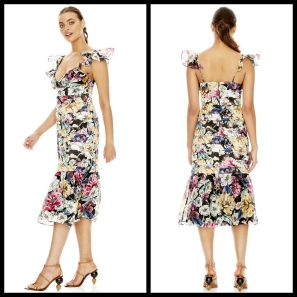 💕TALULAH💕 Alive Midi Dress ~ Wild Camellia Small NWT - Picture 4 of 17